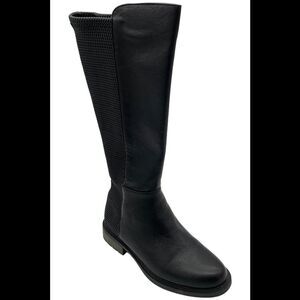 EUROSOFT Women's Britney Tall Shaft Leather Boots Black - Medium